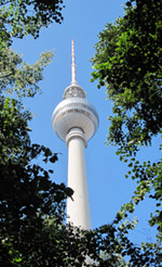 Fernsehturm Berlin zum digitalen Satellitenempfang